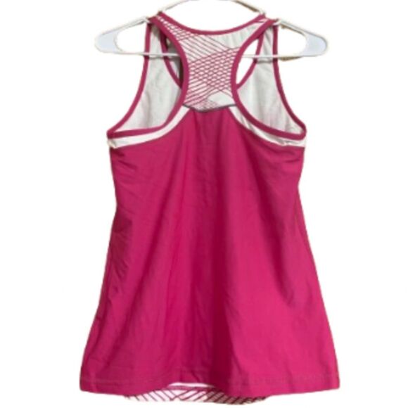 XERSION WOMEN’s PINK & WHITE ACTIVEWEAR/WORKOUT/ATHLETIC TANK TOP Sz-S - Picture 3 of 5